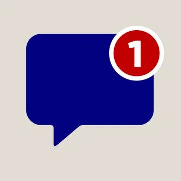 Reminder on a typical speech bubble with space for your content An illustr... Stock Photos