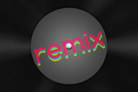 Remix Music Image Stock Illustration