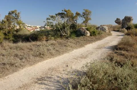 Remnants of the Crusader structures Stock Photos