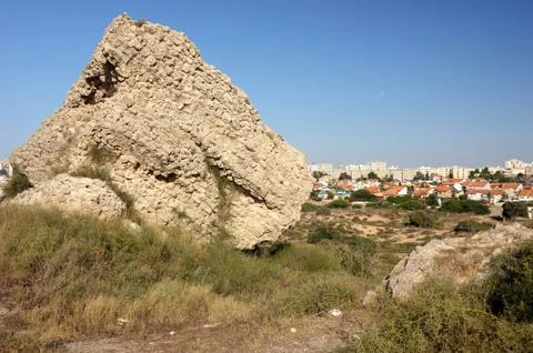 Remnants of the Crusader structures Stock Photos