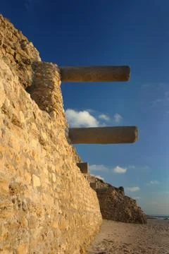 Remnants of the Crusader structures Stock Photos