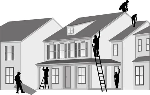 REMODELING Stock Illustration