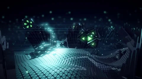 Remodulated Looping Animation Video stock 73610696