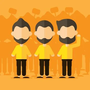 Remonstrate cartoon Stock Illustration