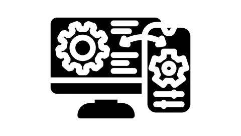 Remote access animation Stock Footage 326728382