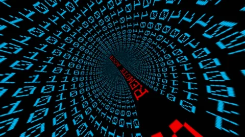 Remote access binary tunnel Stock Footage 60398725