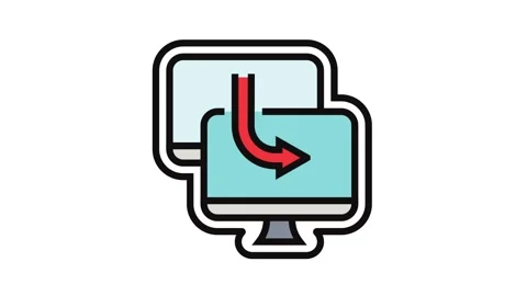 Remote access color icon animation Stock Footage 326115721