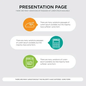 Remote access, computing, calculator, Cloud messaging sent presentation desig Stock Illustration