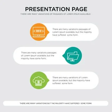 Remote access, Folder sharing, 0 and 1 code computing presentation design tem Stock Illustration