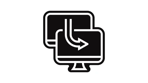 Remote access glyph icon animation Stock Footage 326141795