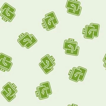 Remote access glyph seamless pattern Illustrazione stock