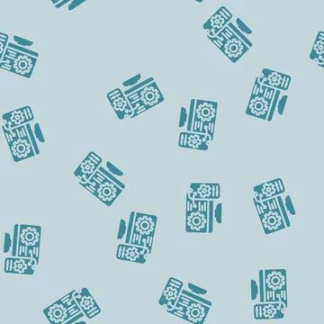 Remote access glyph vector seamless pattern Stock Illustration