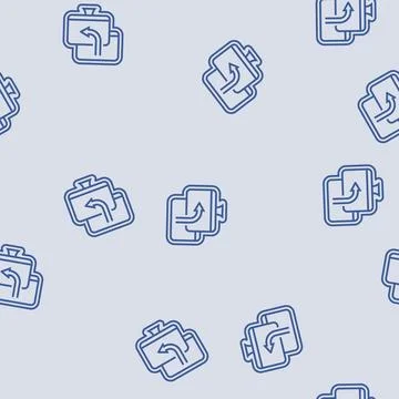 Remote access line seamless pattern Illustrazione stock