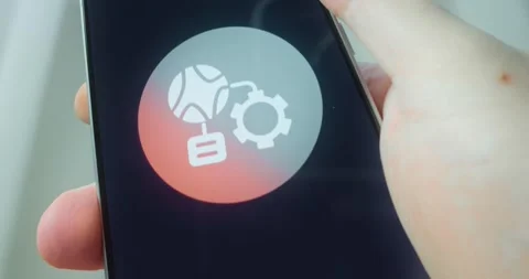 Remote administration or Control icon, presentation Stock Footage 313443986
