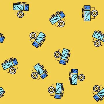 Remote assistance repair computer vector seamless pattern イラスト素材