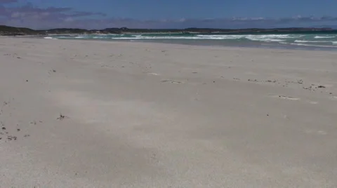 Remote Australian beach Stock Footage 976268
