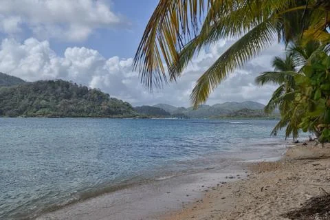 Remote beach Stockfoto's