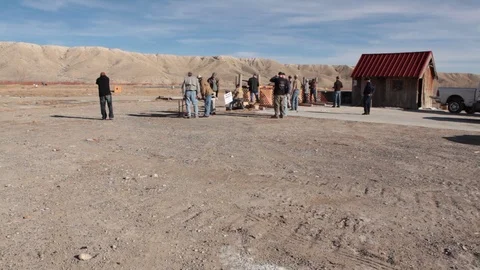 A Remote Camp in the Desert* Video stock 114625018