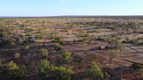 Remote Camping Central Australia Stock Footage 153962107