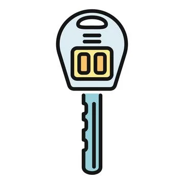 Remote car key offering access and security Stockillustratie