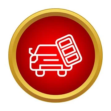 Remote car keyless entry vehicle security system icon Stock Illustration