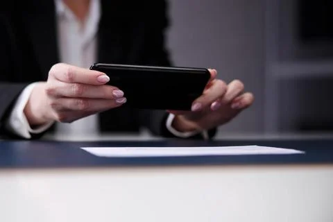 Remote Check Deposit 스톡 사진