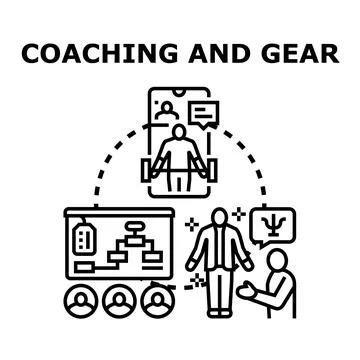 Remote coaching and guidance for personal and professional development Stock Illustration