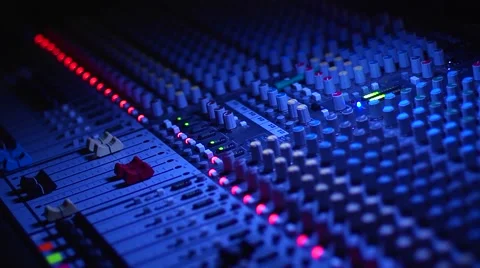 Remote Console of sound engineer at the concert Stock Footage 46020405