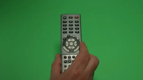 Remote Control 1 on Green screen Chroma key pt4 of 44 Stock Footage 240285698