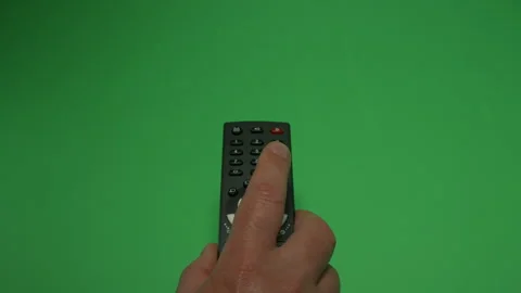 Remote Control 1 on Green screen Chroma key pt9 of 44 Stock Footage 240289977