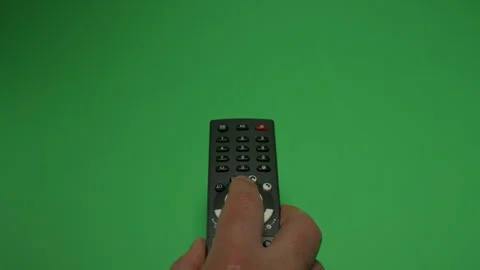 Remote Control 1 on Green screen Chroma key pt13 of 44 Stock Footage 240292080