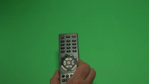 Remote Control 1 on Green screen Chroma key pt8 of 44 Stock Footage 240293536