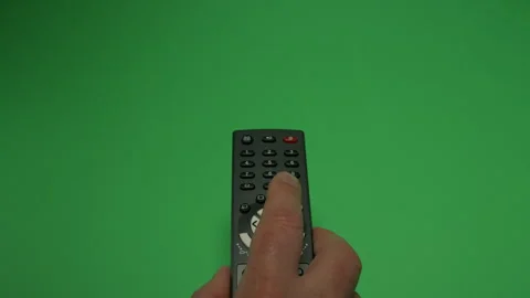 Remote Control 1 on Green screen Chroma key pt15 of 44 Stock Footage 240293681