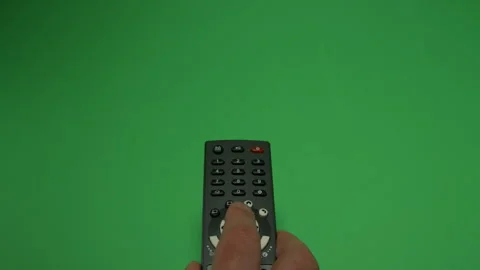 Remote Control 1 on Green screen Chroma key pt21 of 44 Stock Footage 240298850
