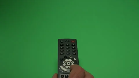 Remote Control 1 on Green screen Chroma key pt27 of 44 Stock Footage 240302743