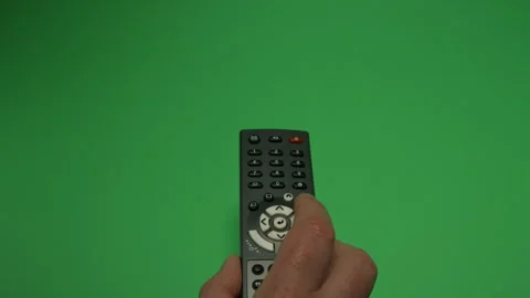 Remote Control 1 on Green screen Chroma key pt29 of 44 Stock Footage 240304108