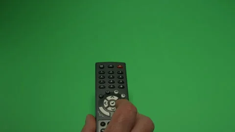 Remote Control 1 on Green screen Chroma key pt30 of 44 Stock Footage 240305341