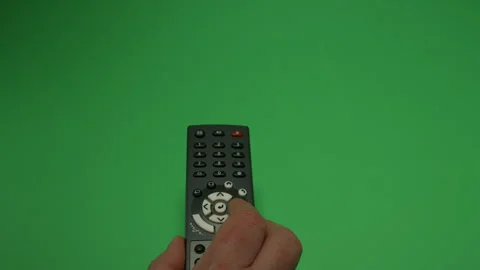 Remote Control 1 on Green screen Chroma key pt28 of 44 Stock Footage 240306247