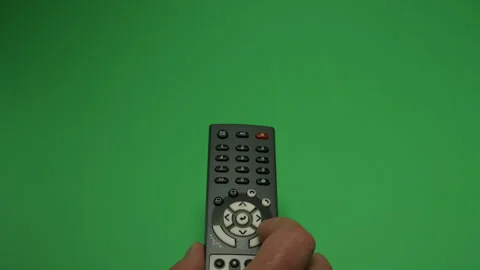 Remote Control 1 on Green screen Chroma key pt32 of 44 Stock Footage 240306755
