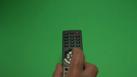 Remote Control 1 on Green screen Chroma key pt37 of 44 Stock Footage 240322321