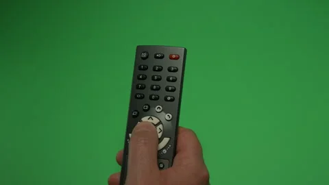 Remote Control 1 on Green screen Chroma key pt39 of 44 Stock Footage 240322356