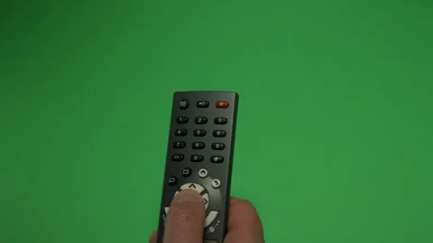 Remote Control 1 on Green screen Chroma key pt43 of 44 Stock Footage 240323076