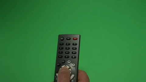 Remote Control 1 on Green screen Chroma key pt44 of 44 Stock Footage 240323824