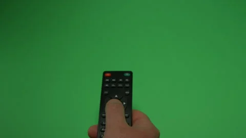 Remote Control 2 on Green screen Chroma key pt1 of 24 Stock Footage 240323617