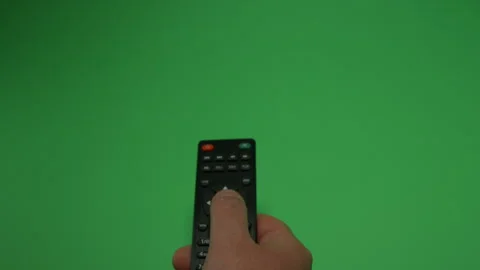 Remote Control 2 on Green screen Chroma key pt2 of 24 Stock Footage 240324021