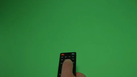 Remote Control 2 on Green screen Chroma key pt8 of 24 Stock Footage 240325060