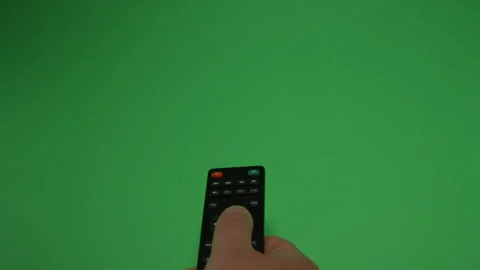 Remote Control 2 on Green screen Chroma key pt9 of 24 Stock Footage 240325085