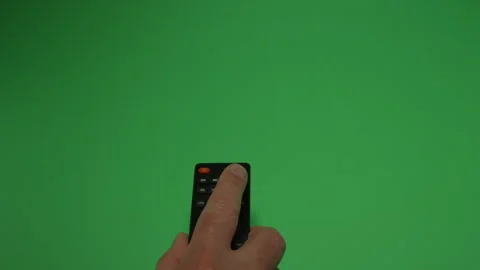 Remote Control 2 on Green screen Chroma key pt20 of 24 Stock Footage 240328343