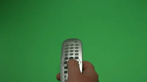 Remote Control 3 on Green screen Chroma key pt1 of 16 Video stock 240330004