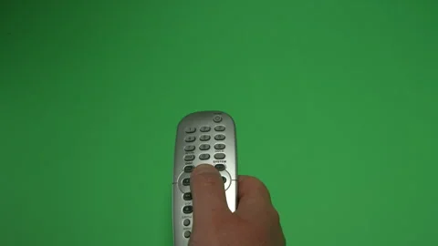 Remote Control 3 on Green screen Chroma key pt4 of 16 Stock Footage 240331554